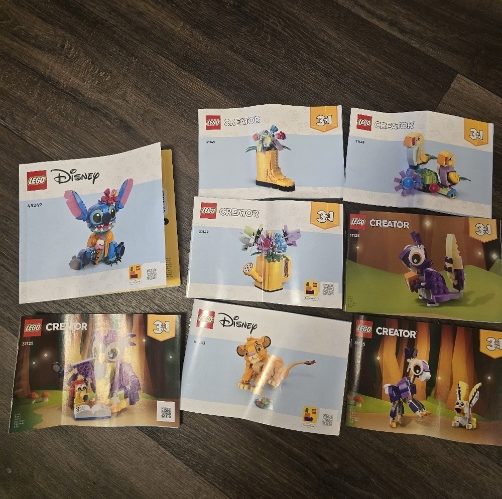 Lot Of 8 Lego BOOKS ONLY